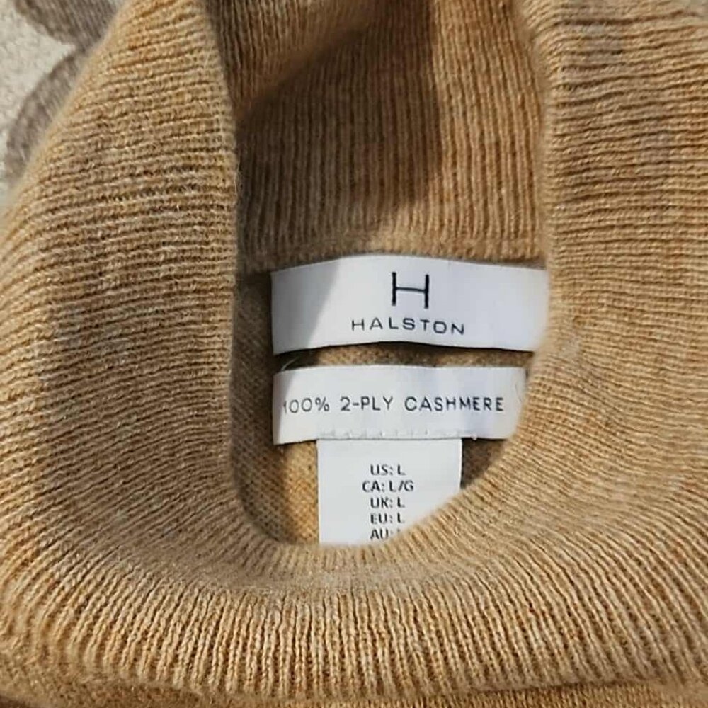 New HALSTON 100%2 ply cashmere